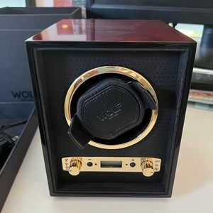 Wolf Meridian Single Winder- Burlwood